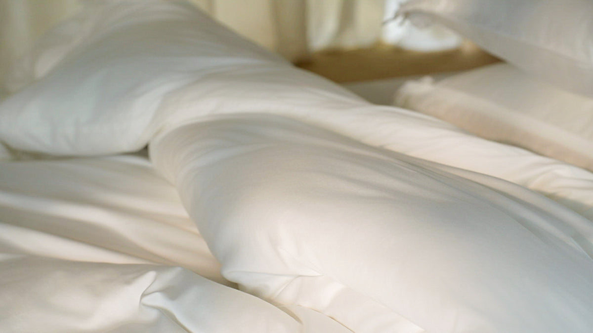 Laiterie Giza 94 Egyptian cotton sateen with a smooth, luminous finish